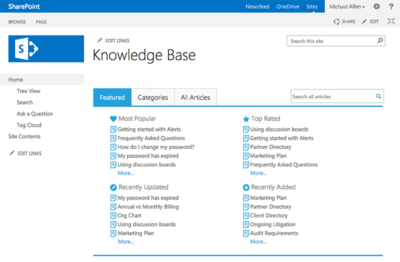 How To Create A Knowledge Base In Sharepoint Knowledgewalls